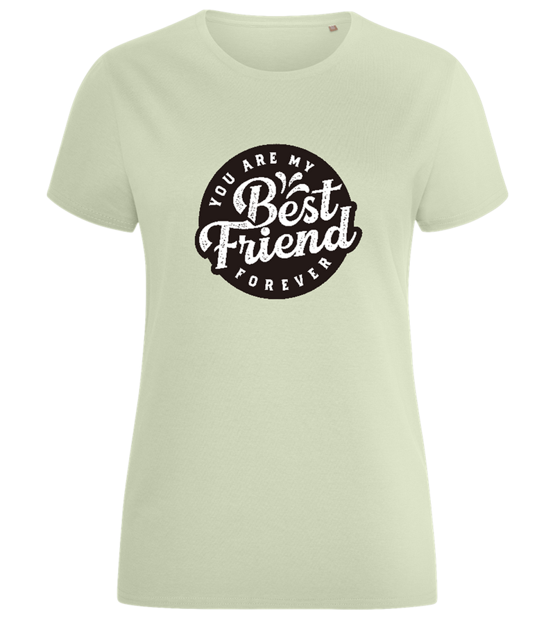 My Best Friend Forever Design - Comfort women's fitted t-shirt_SILESTONE_front