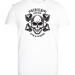 Bodybuilding Skull Design - Premium men's close fitting t-shirt_WHITE_front