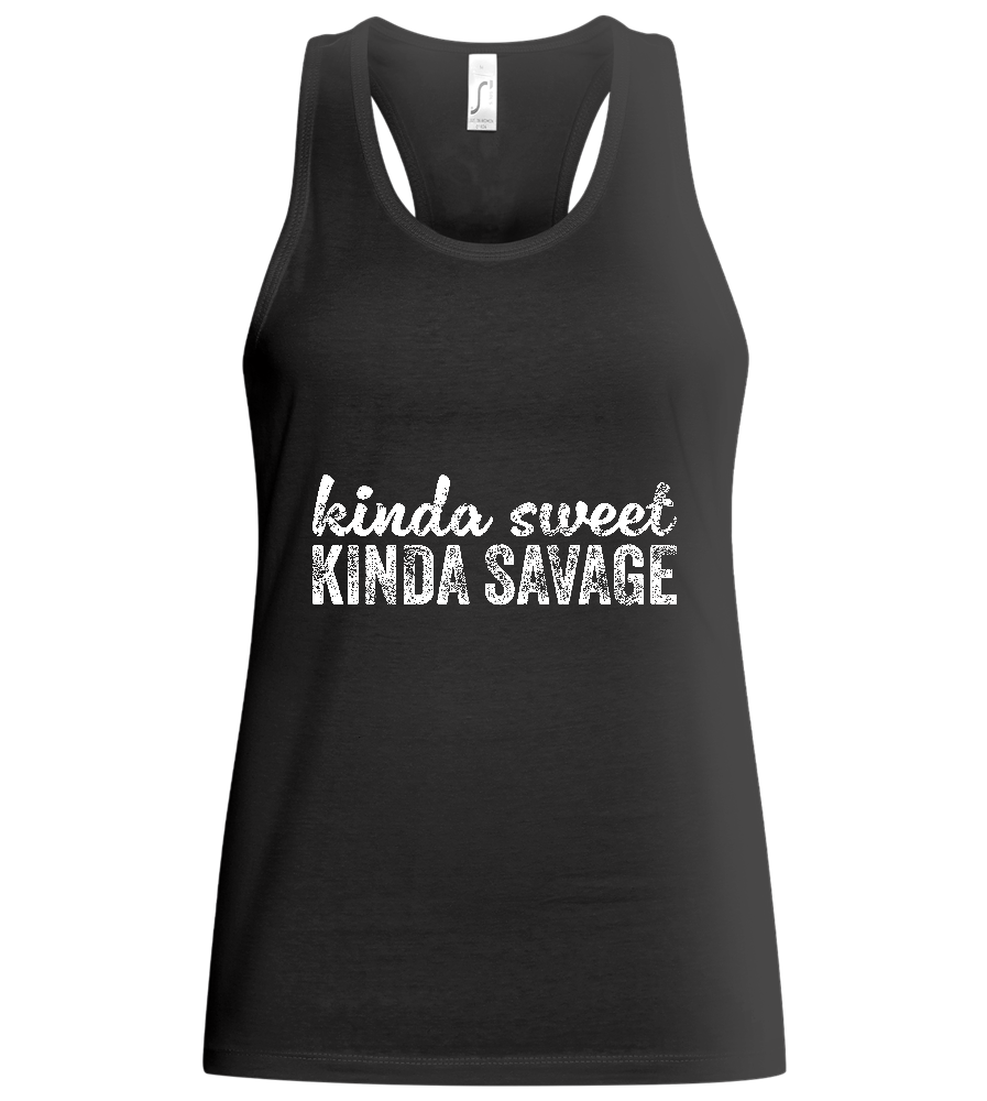 Savage Design - Basic women's tank top_DEEP BLACK_front