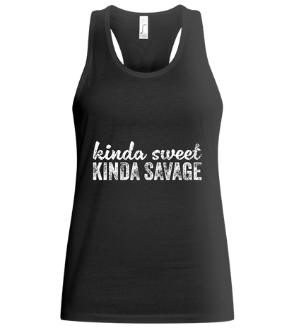 Savage Design - Basic women's tank top_DEEP BLACK_front