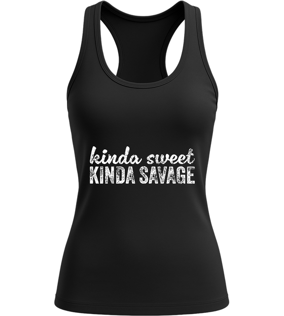 Savage Design - Basic women's tank top_DEEP BLACK_front