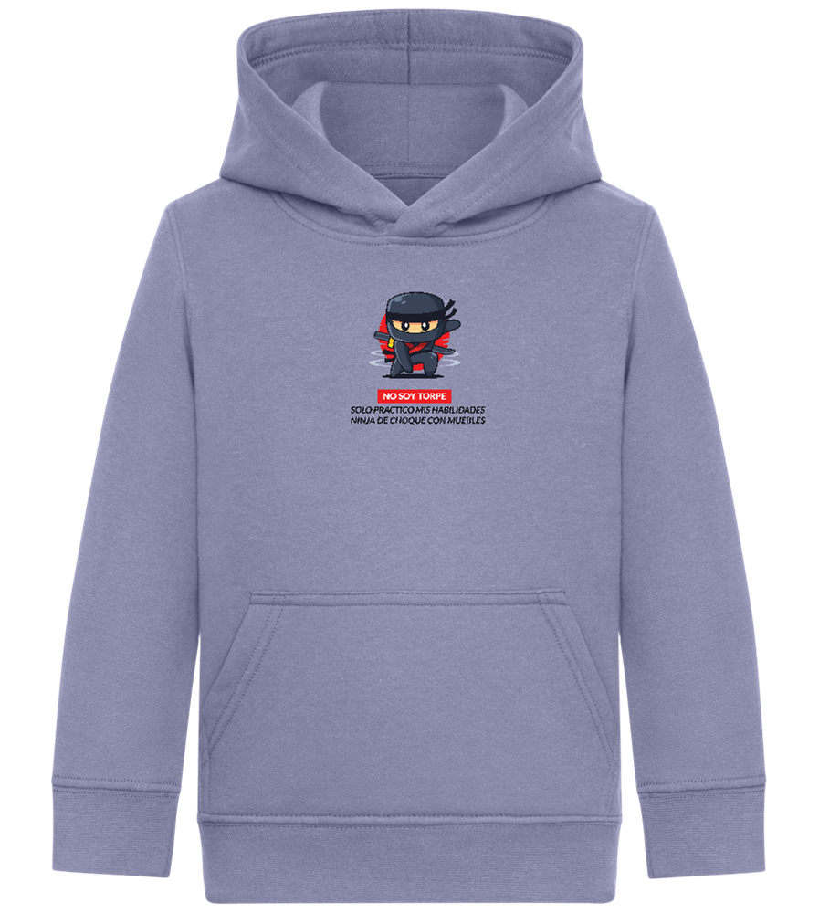 Ninja Design - Comfort Kids Hoodie_BLUE_front