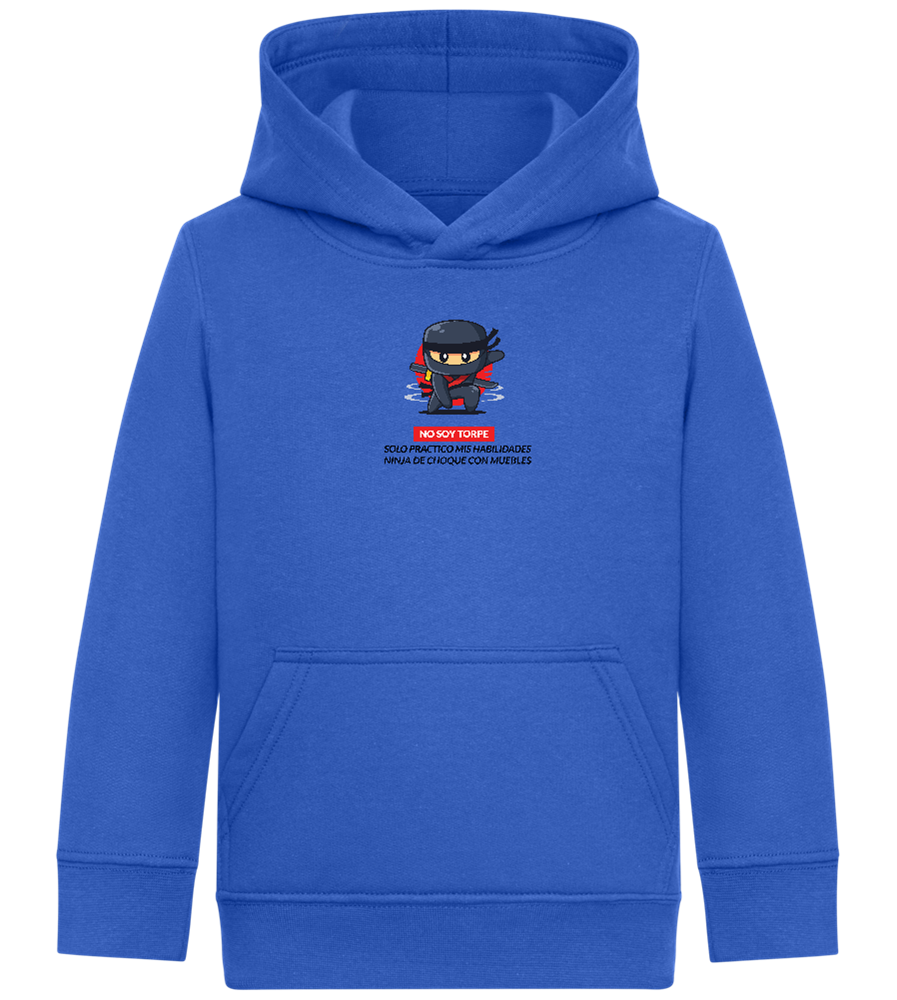 Ninja Design - Comfort Kids Hoodie_ROYAL_front