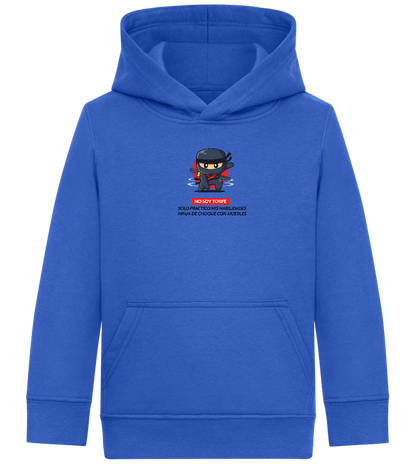 Ninja Design - Comfort Kids Hoodie_ROYAL_front