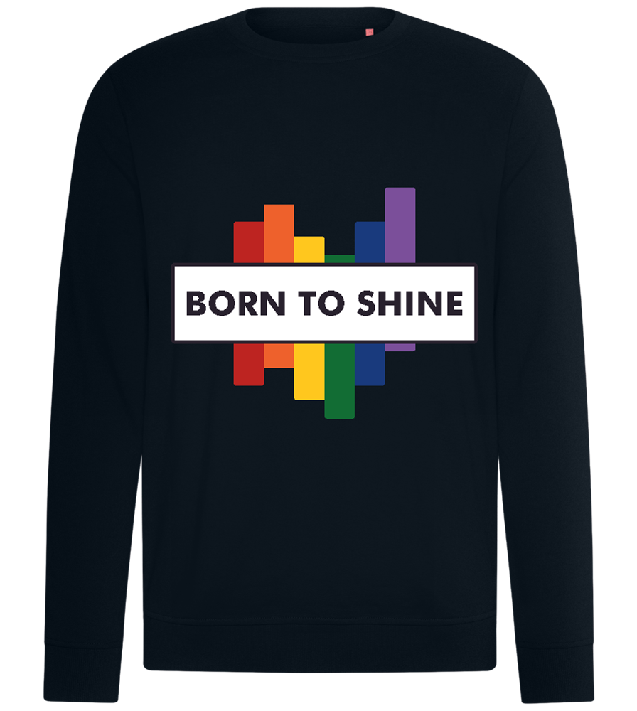 Born to Shine Design - Comfort unisex sweater_BLACK_front