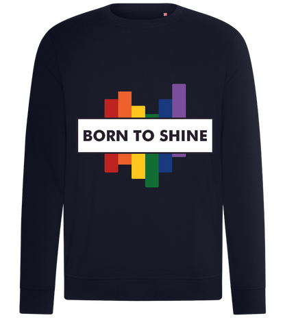 Born to Shine Design - Comfort unisex sweater_FRENCH NAVY_front