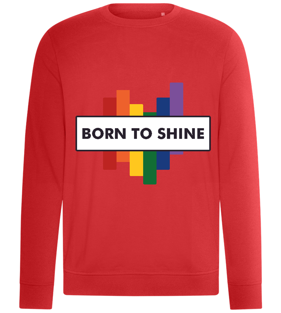 Born to Shine Design - Comfort unisex sweater_RED_front