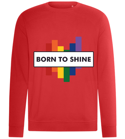 Born to Shine Design - Comfort unisex sweater_RED_front