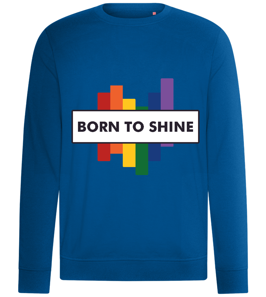 Born to Shine Design - Comfort unisex sweater_ROYAL_front