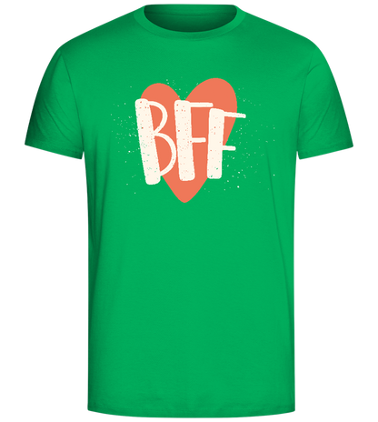 BFF Heart Design - Comfort Unisex T-Shirt_SPRING GREEN_front