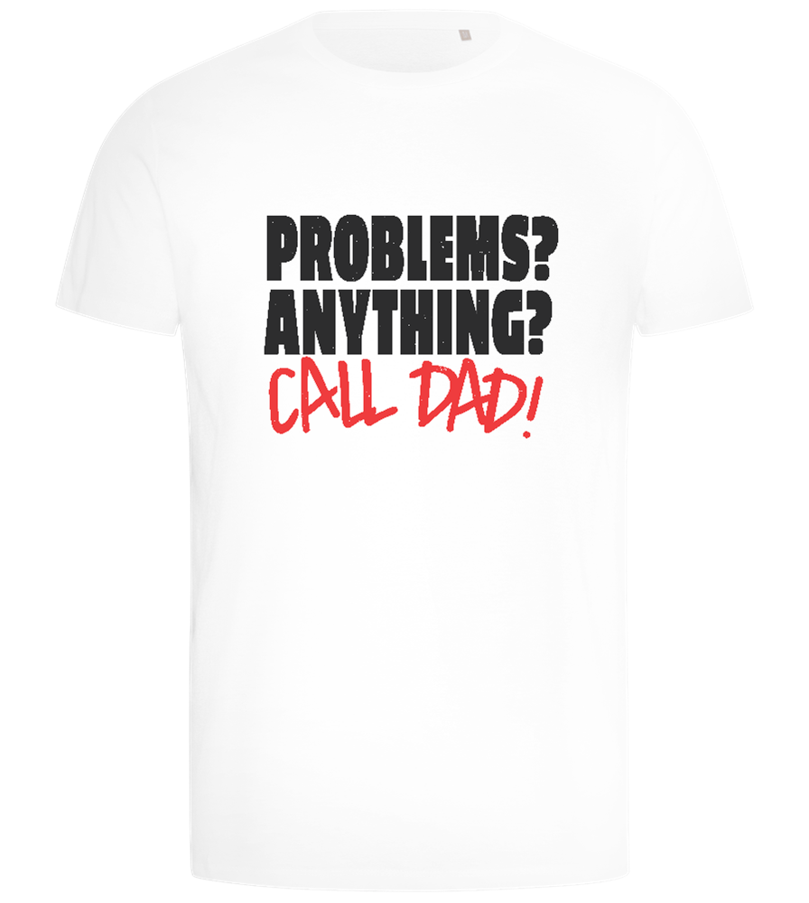 Call Dad Design - Comfort men's t-shirt_WHITE_front