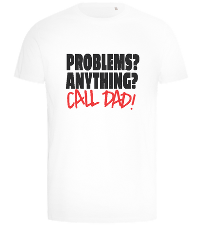 Call Dad Design - Comfort men's t-shirt_WHITE_front