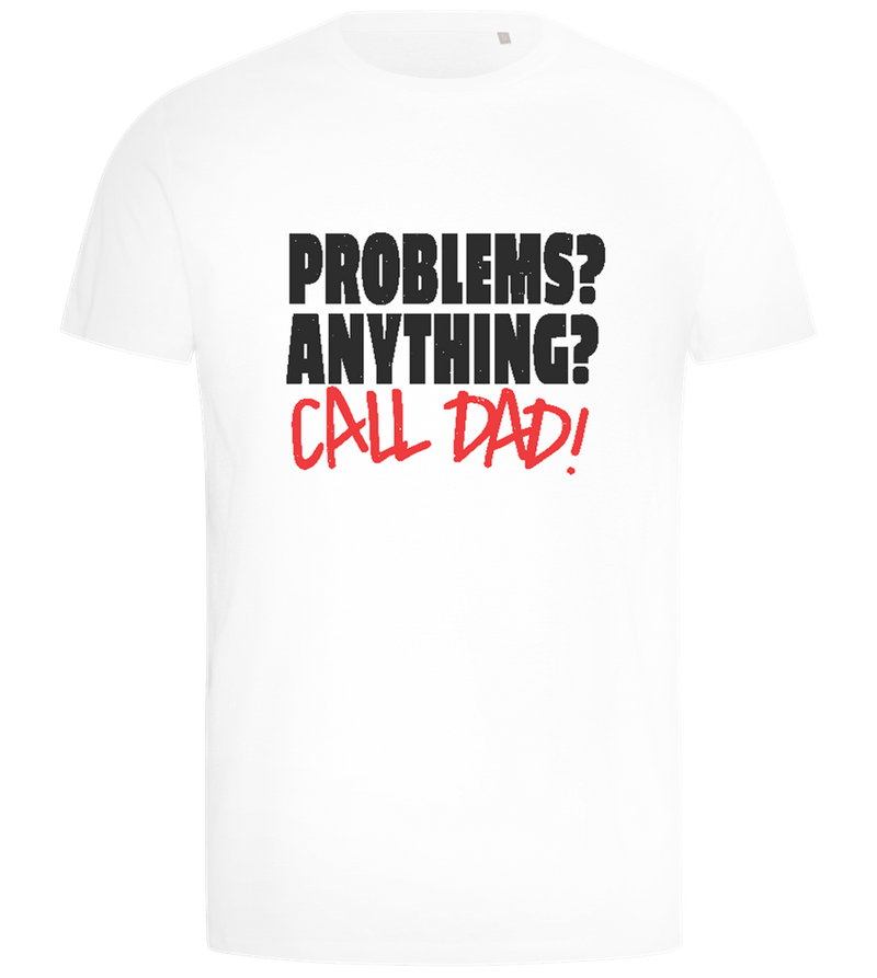 Call Dad Design - Comfort men's t-shirt_WHITE_front