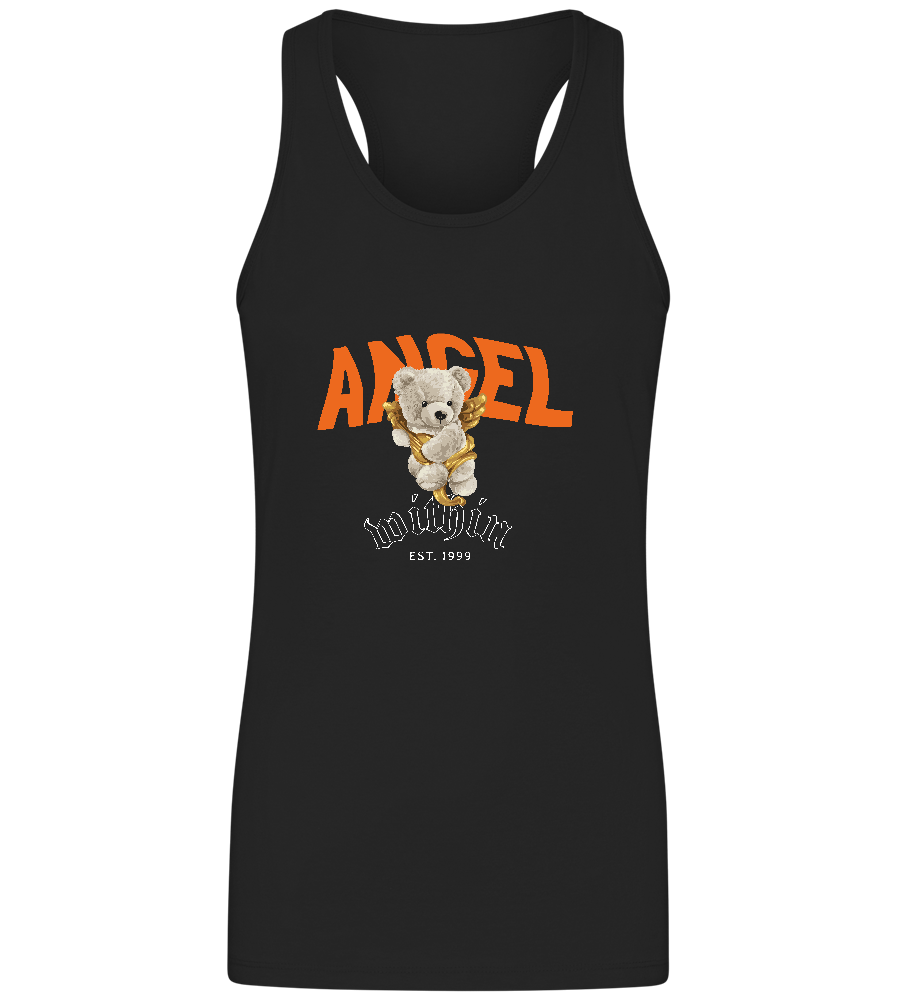 The Angel Within Design - Basic women's tank top_DEEP BLACK_front