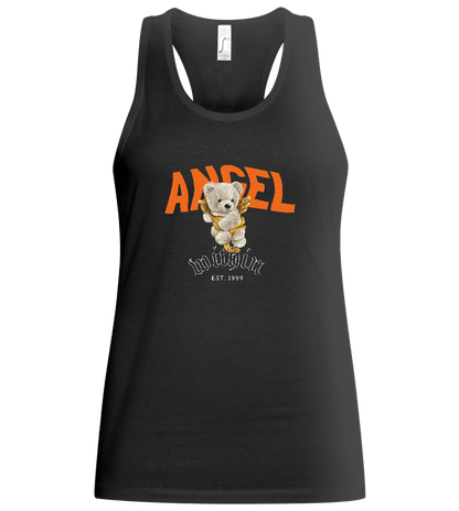 The Angel Within Design - Basic women's tank top_DEEP BLACK_front