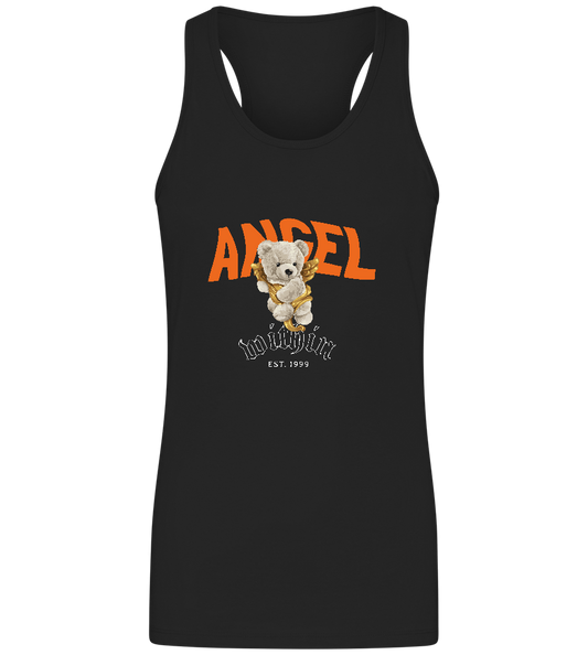 The Angel Within Design - Basic women's tank top_DEEP BLACK_front