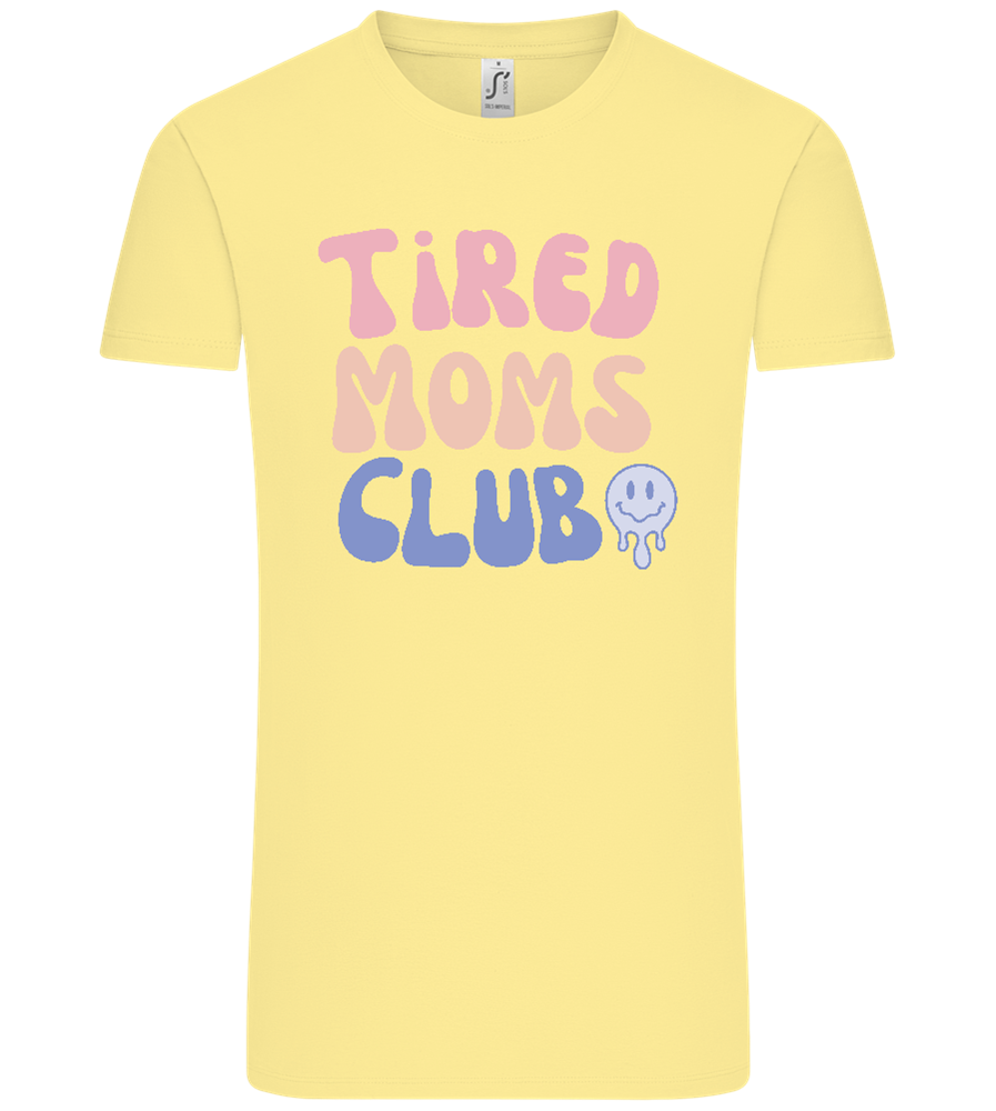 Tired Moms Club Design - Comfort Unisex T-Shirt_AMARELO CLARO_front