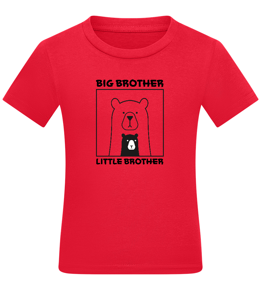 Big Brother Little Brother Design - Comfort boys fitted t-shirt_RED_front