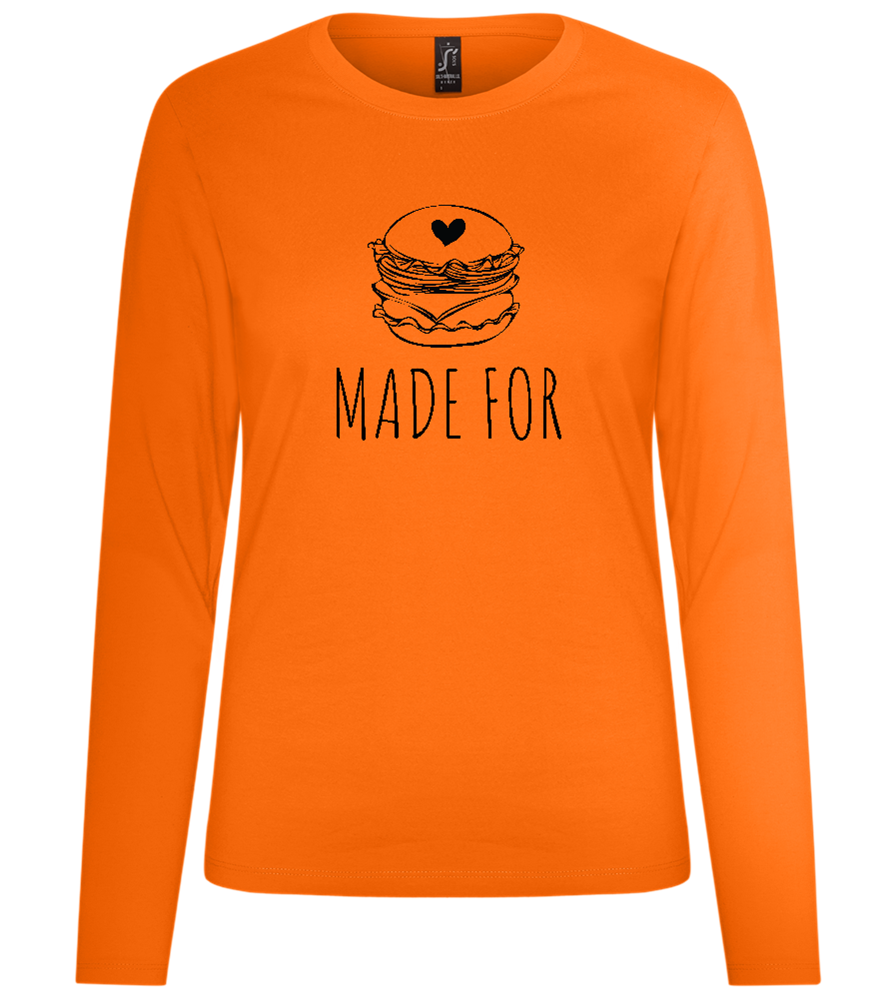 Made For Design - Premium Women´s long sleeve t-shirt_ORANGE_front