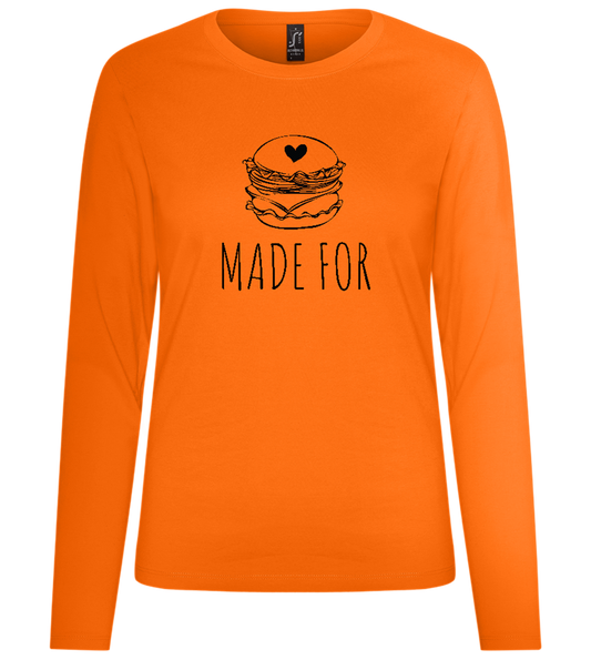 Made For Design - Premium Women´s long sleeve t-shirt_ORANGE_front