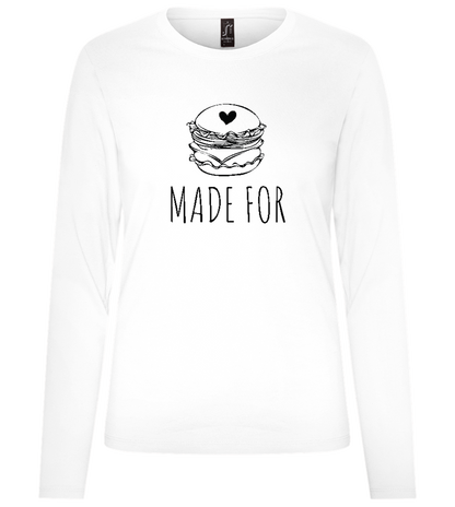 Made For Design - Premium Women´s long sleeve t-shirt_WHITE_front