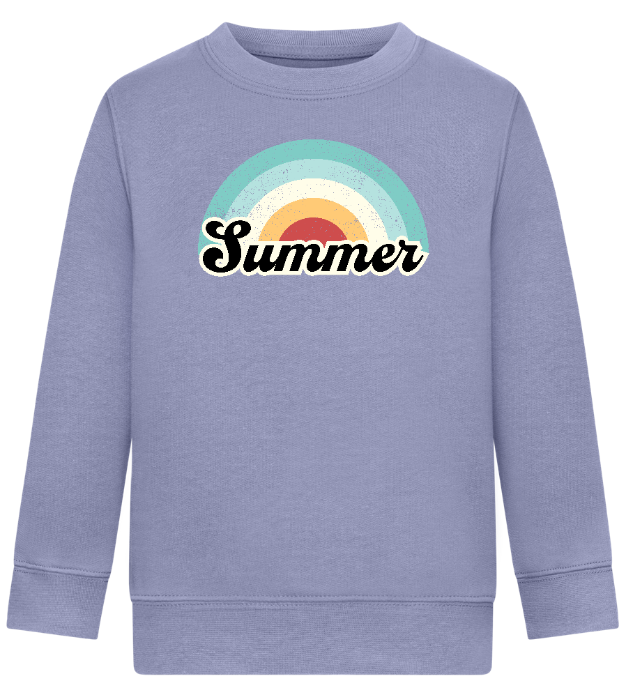 Summer Rainbow Design - Comfort Kids Sweater_BLUE_front