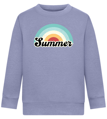 Summer Rainbow Design - Comfort Kids Sweater_BLUE_front