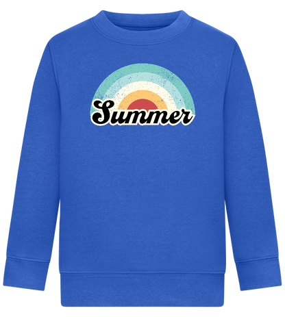 Summer Rainbow Design - Comfort Kids Sweater_ROYAL_front