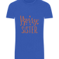 Bossy Sister Text Design - Basic Unisex T-Shirt_ROYAL_front