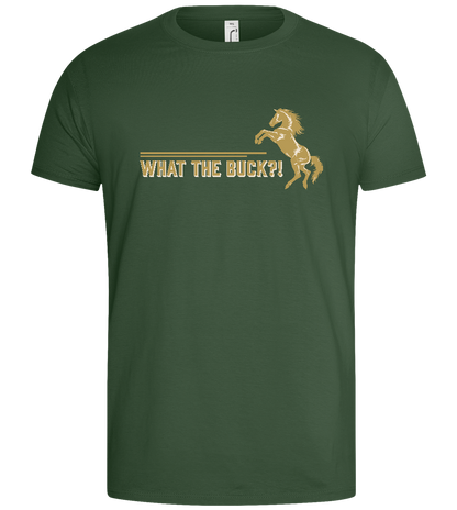 What The Buck Design - Basic men's t-shirt_DENIM_front