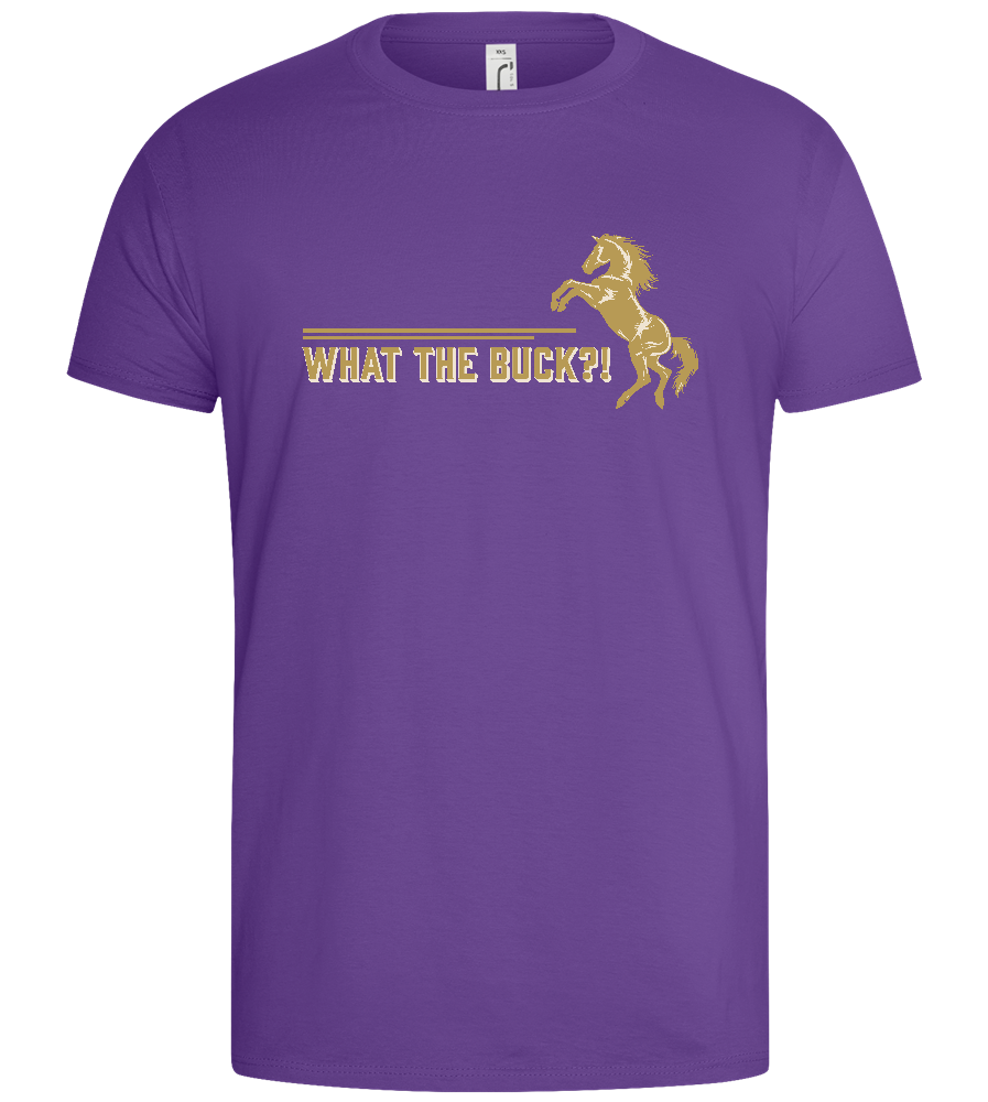 What The Buck Design - Basic men's t-shirt_PURE GRAY_front