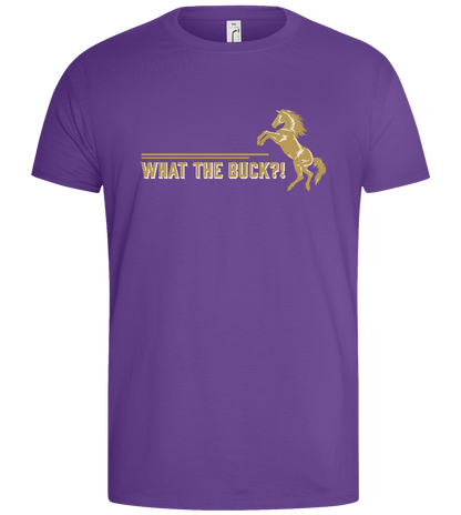 What The Buck Design - Basic men's t-shirt_PURE GRAY_front