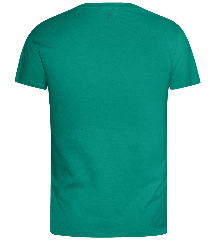 What The Buck Design - Basic men's t-shirt_GREEN BOTTLE_back