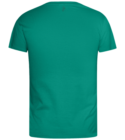 What The Buck Design - Basic men's t-shirt_GREEN BOTTLE_back