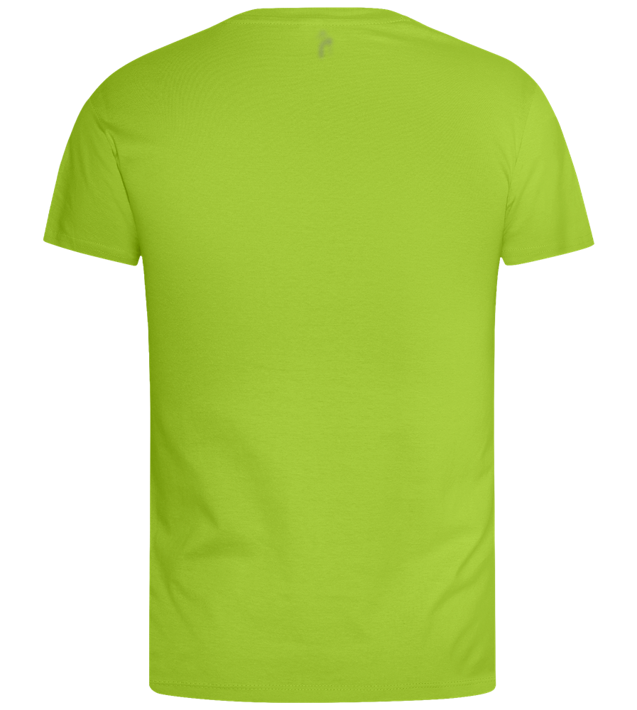 What The Buck Design - Basic men's t-shirt_MEADOW GREEN_back