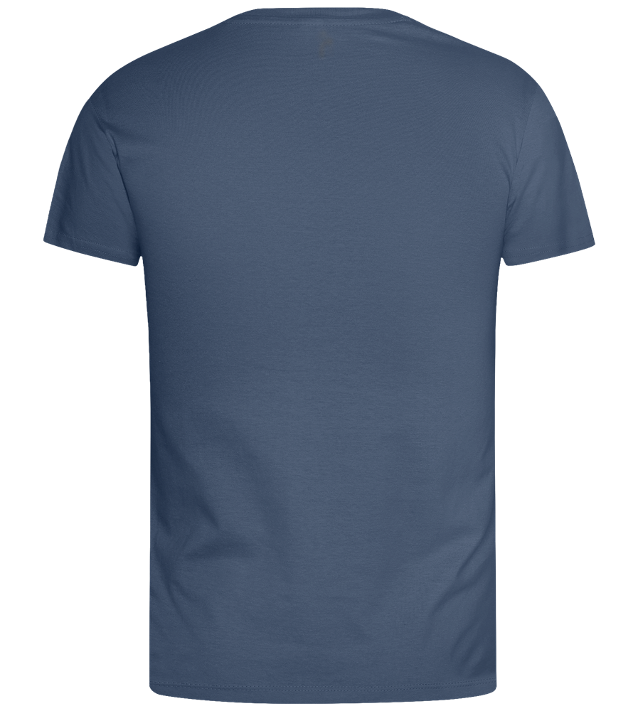 What The Buck Design - Basic men's t-shirt_ROYAL_back