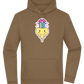 Rainbow Mushroom Smiley Design - Premium Essential Unisex Hoodie_ARMY_front