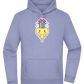 Rainbow Mushroom Smiley Design - Premium Essential Unisex Hoodie_BLUE_front