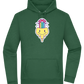 Rainbow Mushroom Smiley Design - Premium Essential Unisex Hoodie_GREEN BOTTLE_front