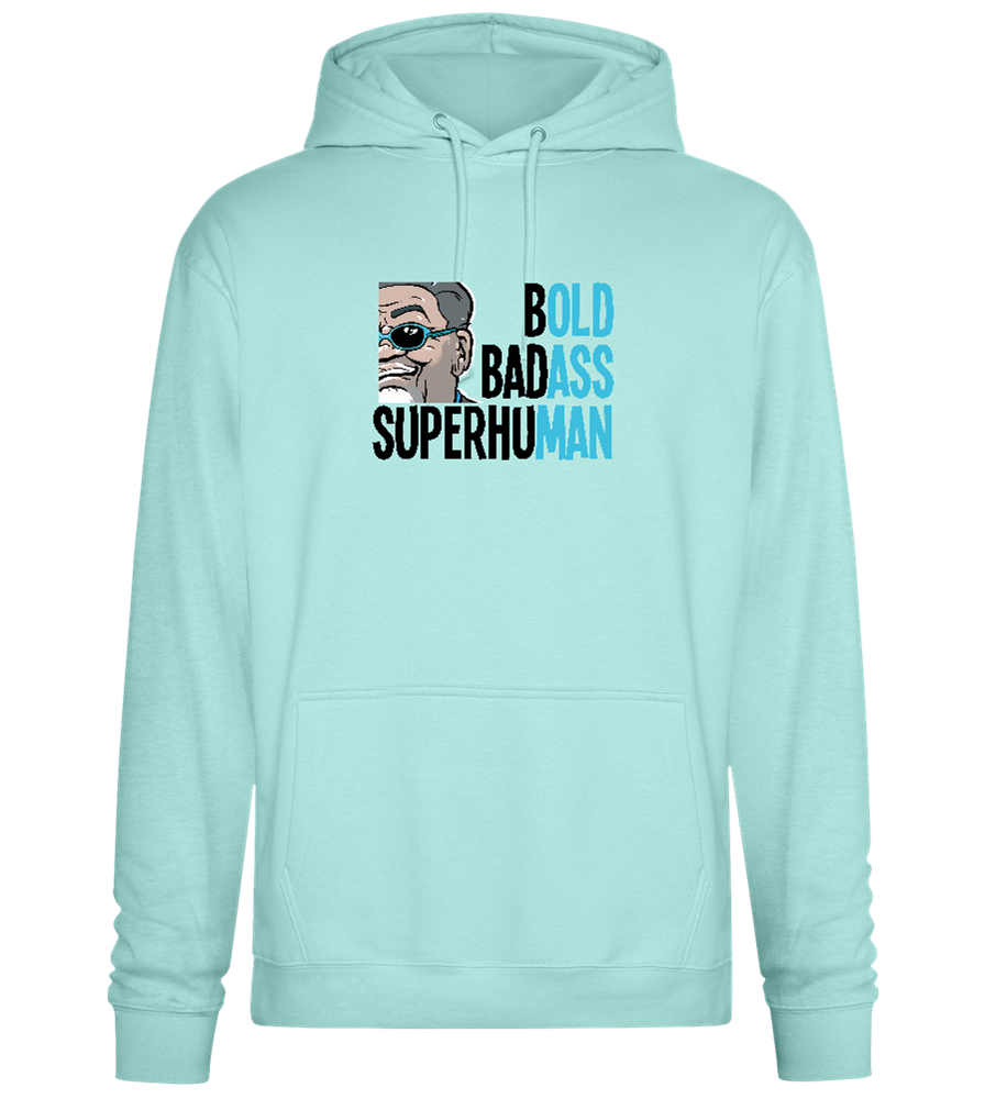 Bold Man Design - Premium Essential Unisex Hoodie_ARCTIC BLUE_front