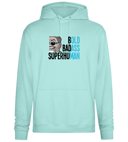 Bold Man Design - Premium Essential Unisex Hoodie_ARCTIC BLUE_front