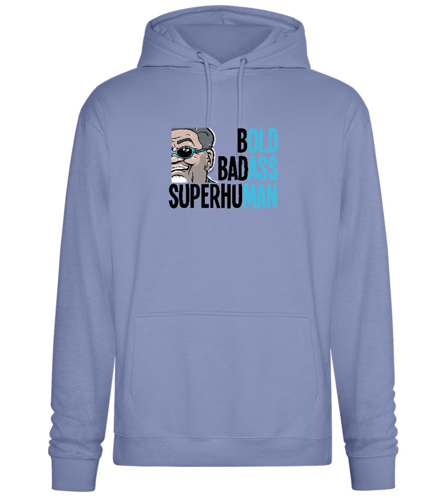 Bold Man Design - Premium Essential Unisex Hoodie_BLUE_front