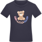 Cool Little Sister Teddy Bear Design - Comfort kids fitted t-shirt_FRENCH NAVY_front