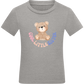 Cool Little Sister Teddy Bear Design - Comfort kids fitted t-shirt_ORION GREY_front