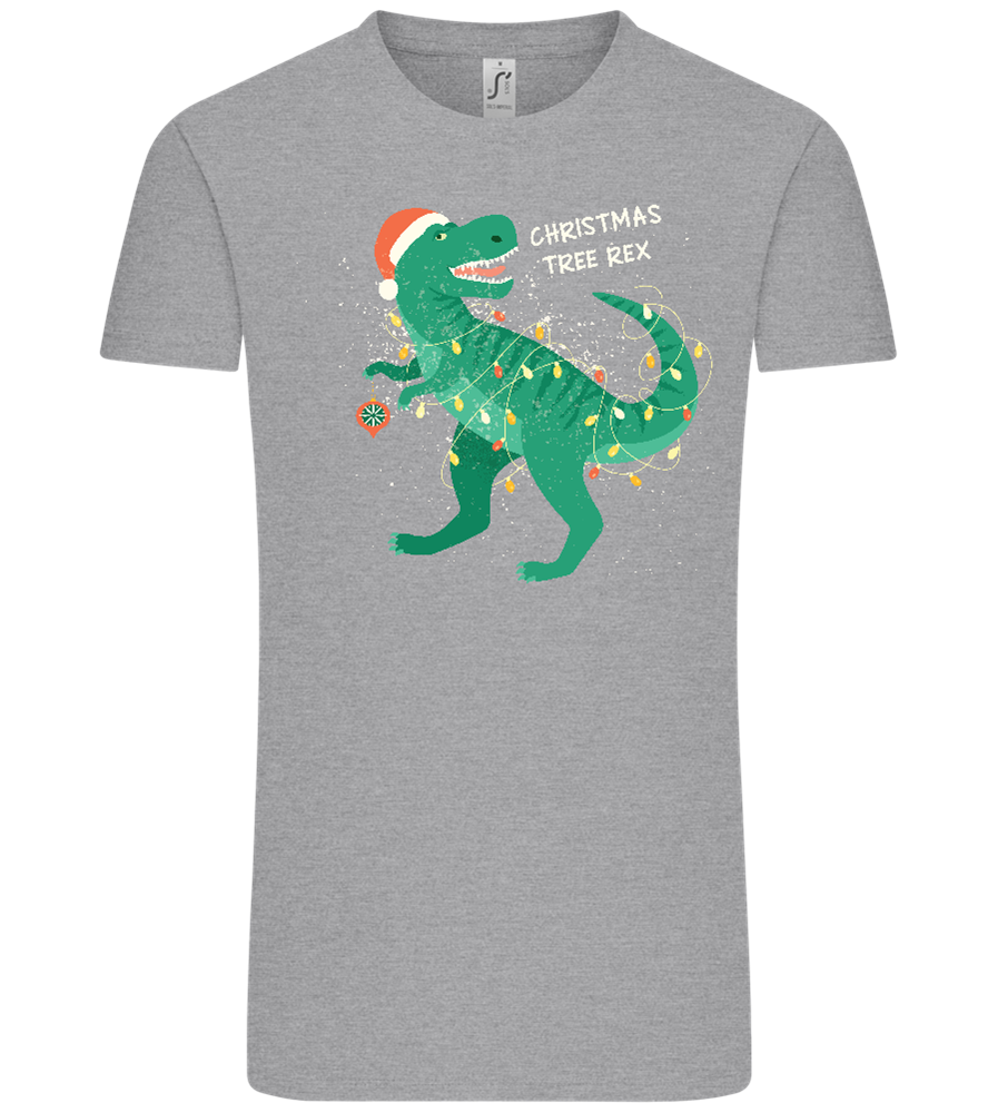 Christmas Tree Rex Design - Comfort Unisex T-Shirt_ORION GREY_front