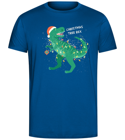 Christmas Tree Rex Design - Comfort Unisex T-Shirt_ROYAL_front