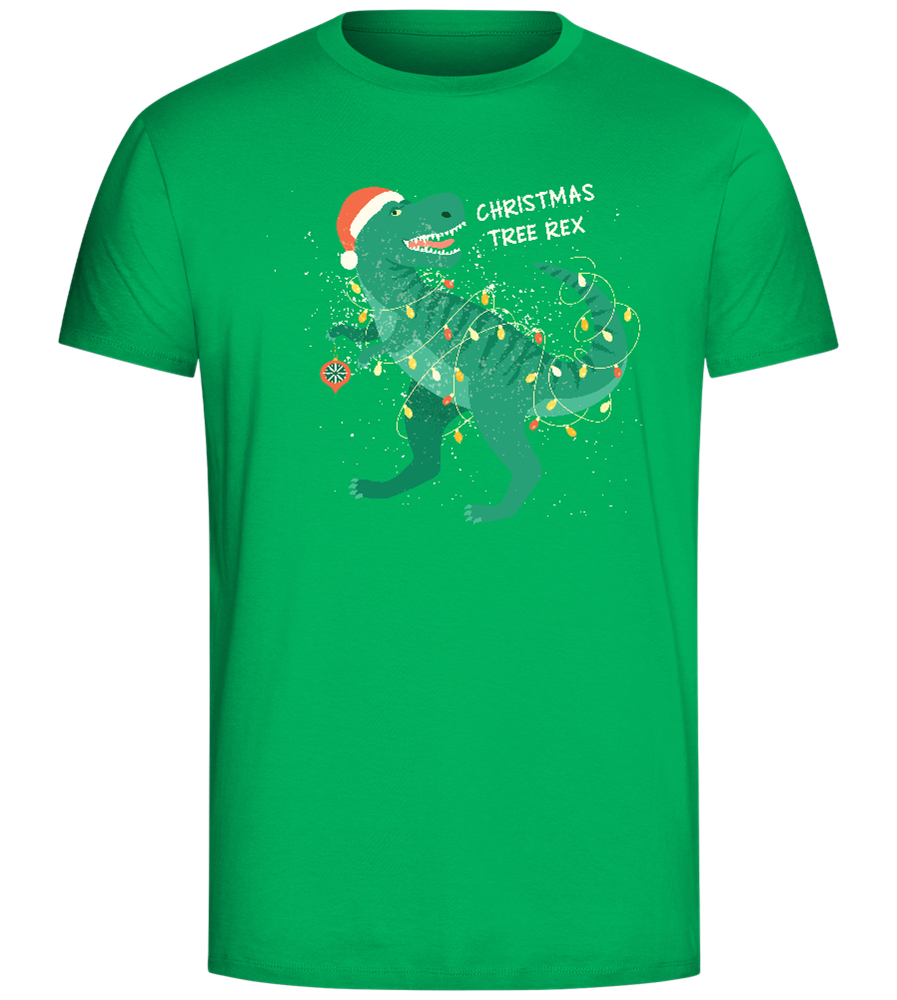 Christmas Tree Rex Design - Comfort Unisex T-Shirt_SPRING GREEN_front