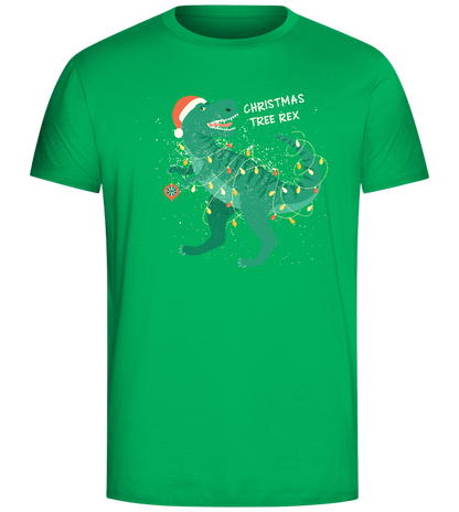 Christmas Tree Rex Design - Comfort Unisex T-Shirt_SPRING GREEN_front