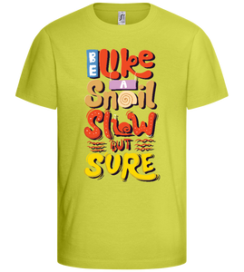 Slow but Sure Design - Basic kids t-shirt