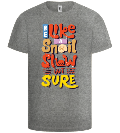 Slow but Sure Design - Basic kids t-shirt_ORION GREY_front